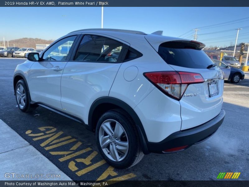 Platinum White Pearl / Black 2019 Honda HR-V EX AWD