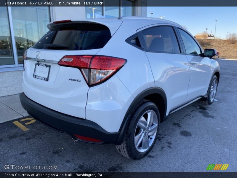Platinum White Pearl / Black 2019 Honda HR-V EX AWD