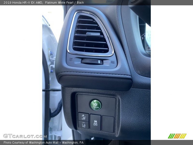 Platinum White Pearl / Black 2019 Honda HR-V EX AWD