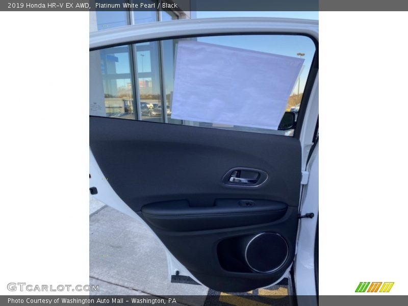 Platinum White Pearl / Black 2019 Honda HR-V EX AWD