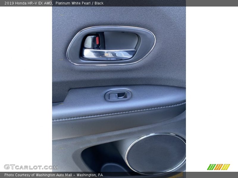 Platinum White Pearl / Black 2019 Honda HR-V EX AWD