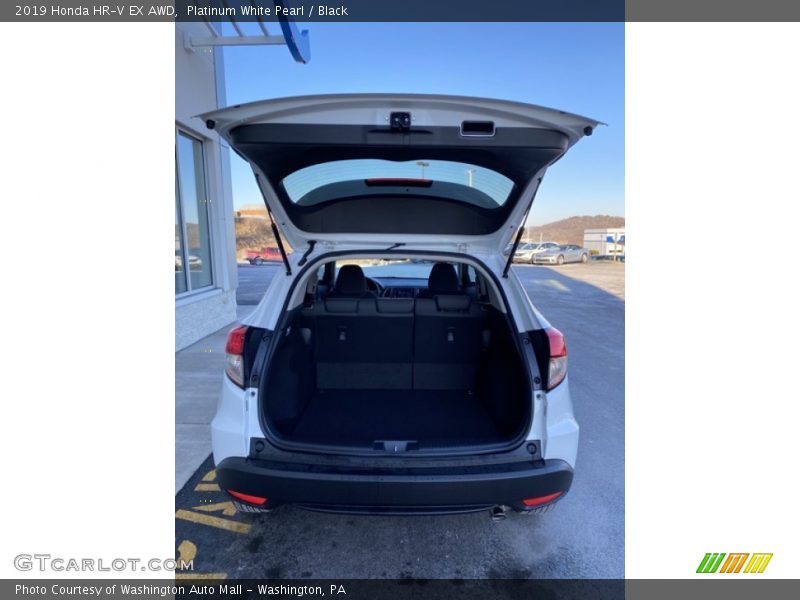 Platinum White Pearl / Black 2019 Honda HR-V EX AWD