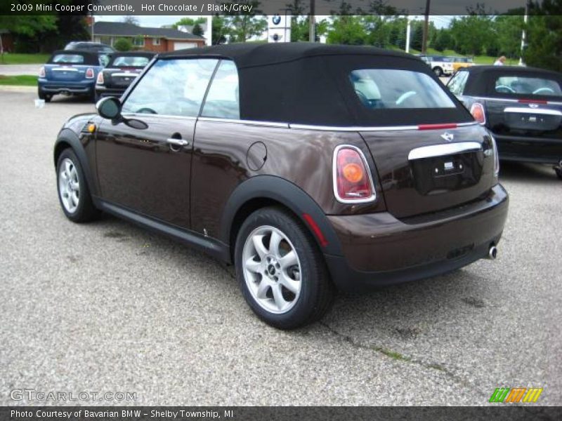Hot Chocolate / Black/Grey 2009 Mini Cooper Convertible