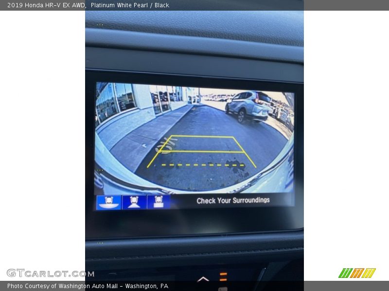 Platinum White Pearl / Black 2019 Honda HR-V EX AWD