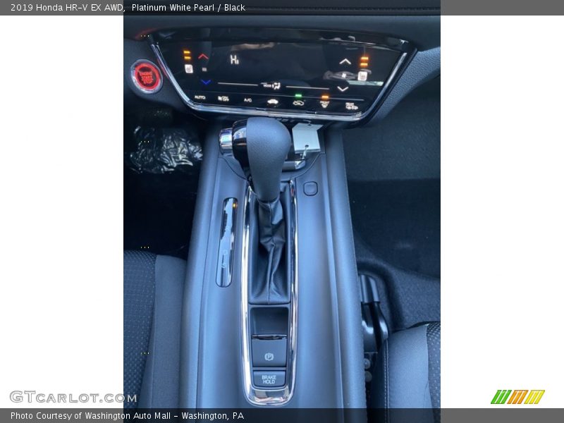 Platinum White Pearl / Black 2019 Honda HR-V EX AWD