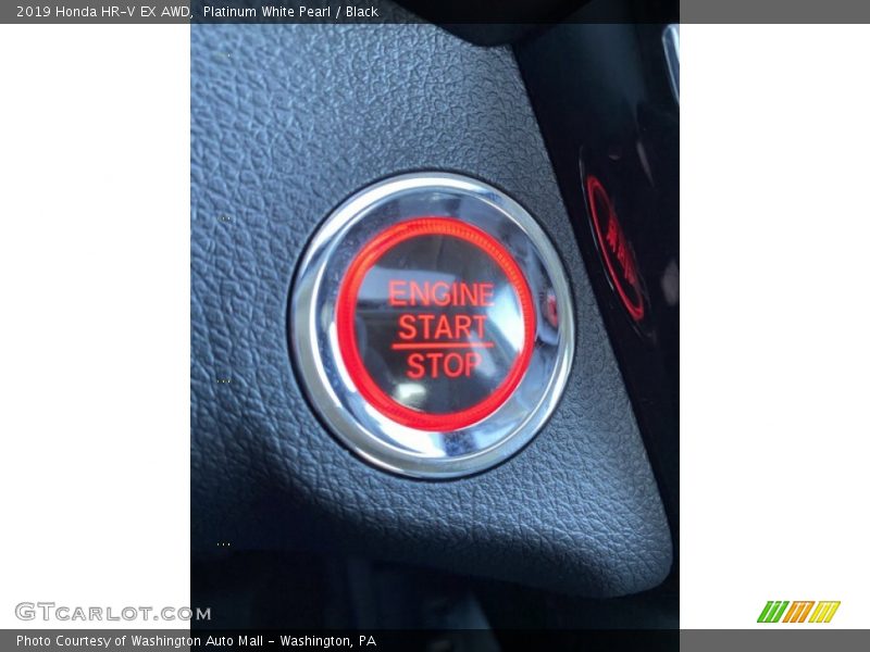Platinum White Pearl / Black 2019 Honda HR-V EX AWD