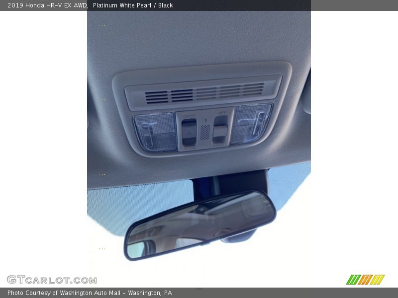 Platinum White Pearl / Black 2019 Honda HR-V EX AWD