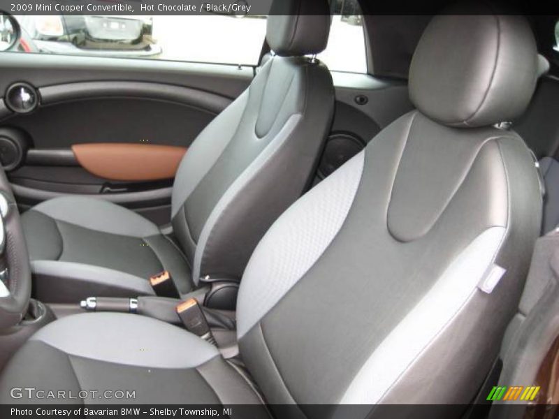 Hot Chocolate / Black/Grey 2009 Mini Cooper Convertible