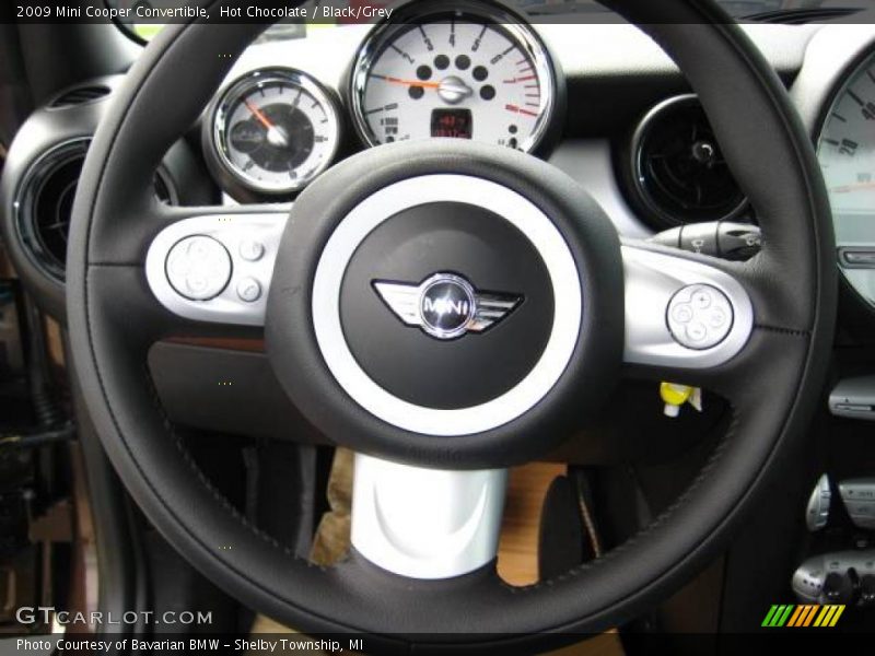 Hot Chocolate / Black/Grey 2009 Mini Cooper Convertible