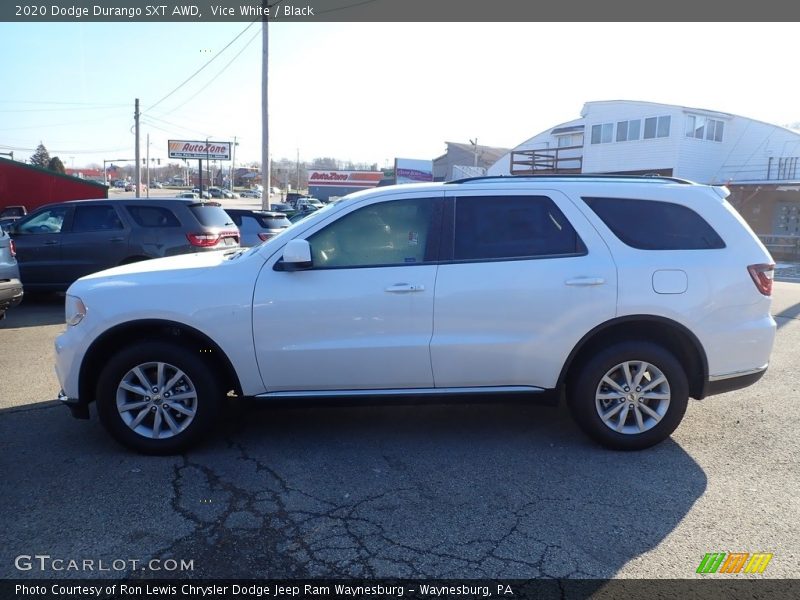 Vice White / Black 2020 Dodge Durango SXT AWD