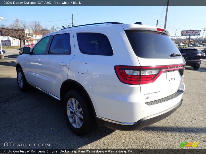 Vice White / Black 2020 Dodge Durango SXT AWD