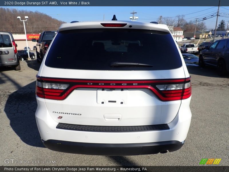 Vice White / Black 2020 Dodge Durango SXT AWD