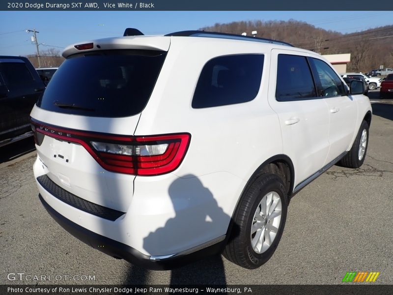 Vice White / Black 2020 Dodge Durango SXT AWD