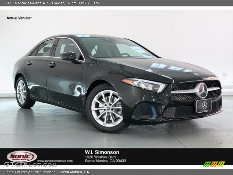 Night Black / Black 2020 Mercedes-Benz A 220 Sedan