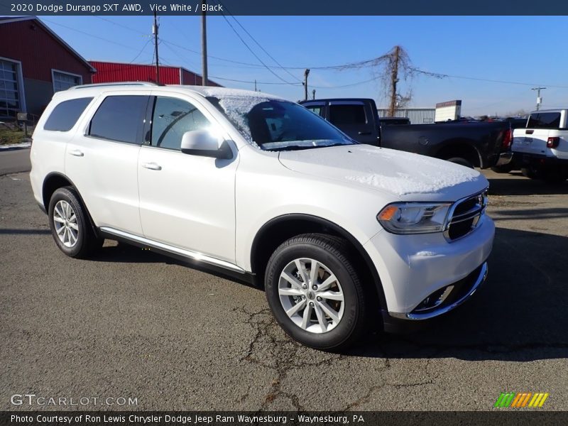 Vice White / Black 2020 Dodge Durango SXT AWD