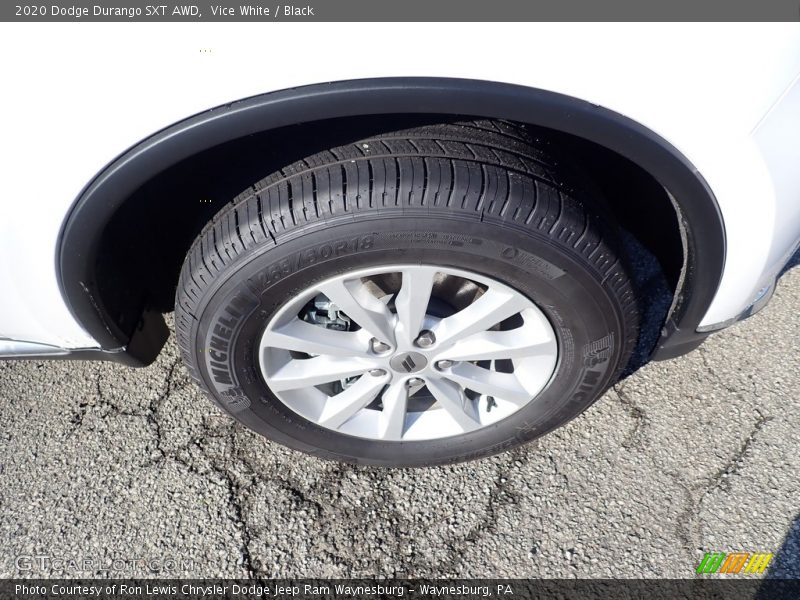 Vice White / Black 2020 Dodge Durango SXT AWD