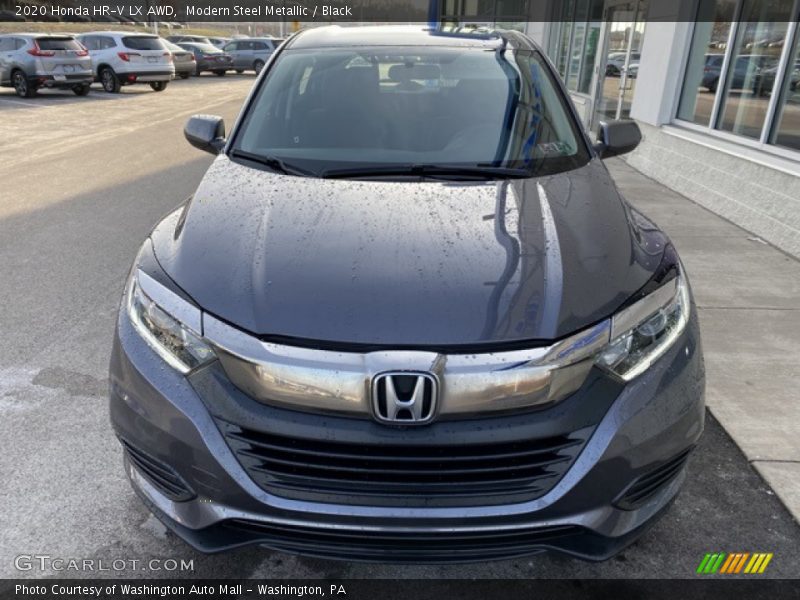 Modern Steel Metallic / Black 2020 Honda HR-V LX AWD