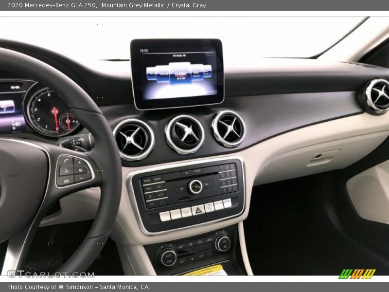 Dashboard of 2020 GLA 250