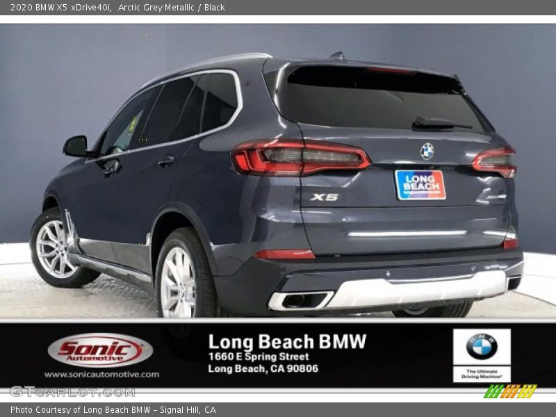 Arctic Grey Metallic / Black 2020 BMW X5 xDrive40i