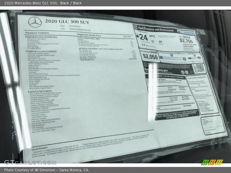 Black / Black 2020 Mercedes-Benz GLC 300