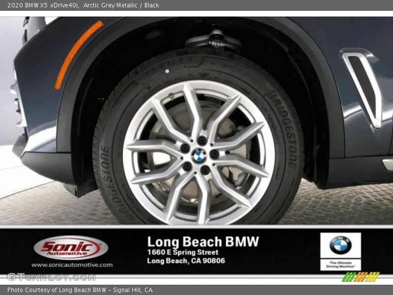 Arctic Grey Metallic / Black 2020 BMW X5 xDrive40i