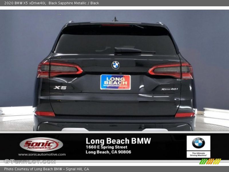 Black Sapphire Metallic / Black 2020 BMW X5 xDrive40i