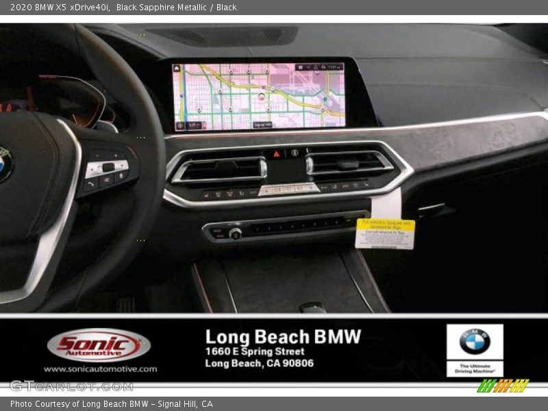 Black Sapphire Metallic / Black 2020 BMW X5 xDrive40i