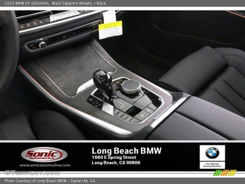 Black Sapphire Metallic / Black 2020 BMW X5 xDrive40i