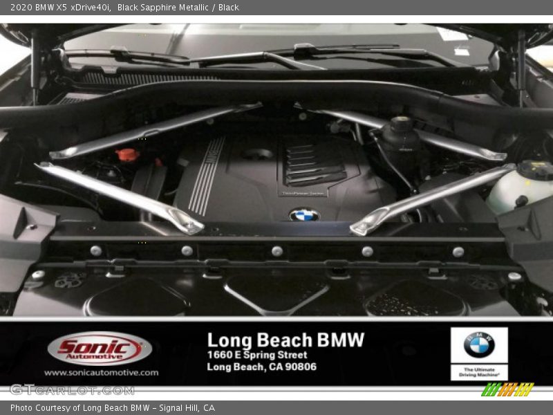Black Sapphire Metallic / Black 2020 BMW X5 xDrive40i