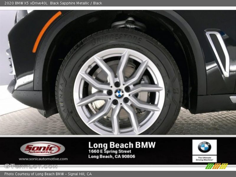 Black Sapphire Metallic / Black 2020 BMW X5 xDrive40i