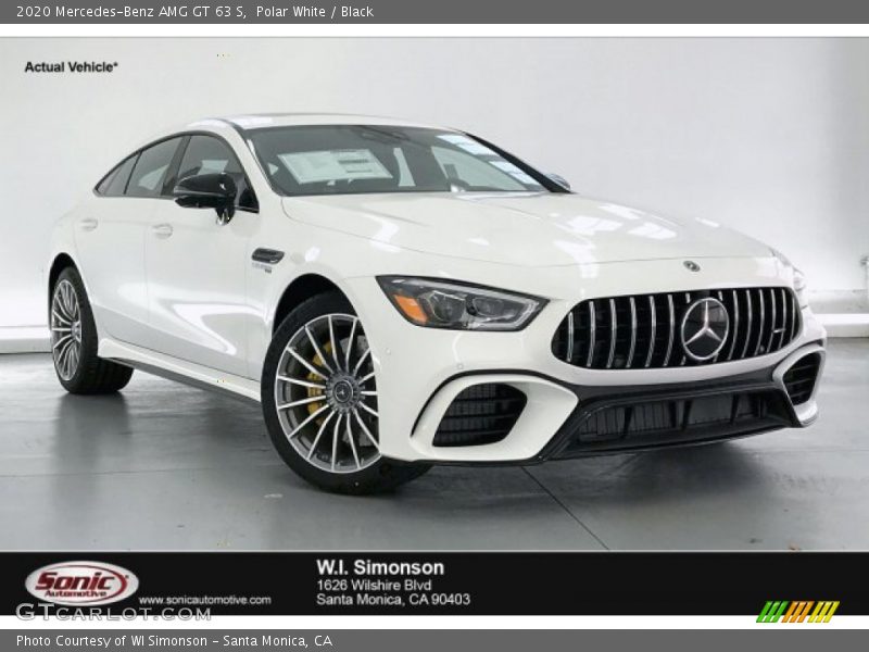 Polar White / Black 2020 Mercedes-Benz AMG GT 63 S