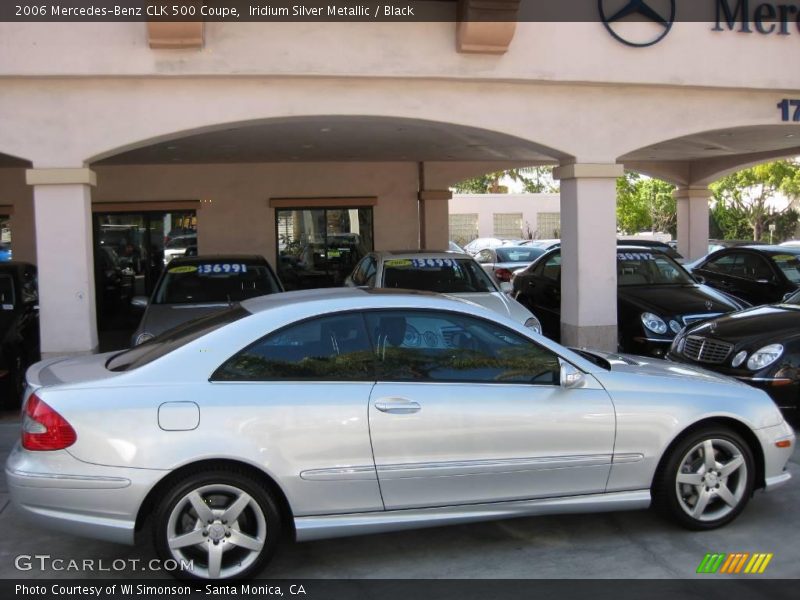Iridium Silver Metallic / Black 2006 Mercedes-Benz CLK 500 Coupe