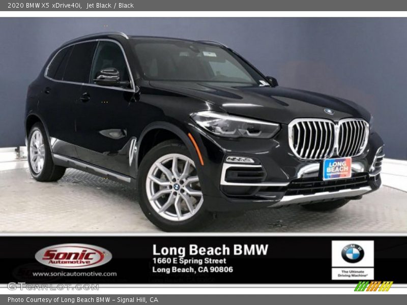 Jet Black / Black 2020 BMW X5 xDrive40i