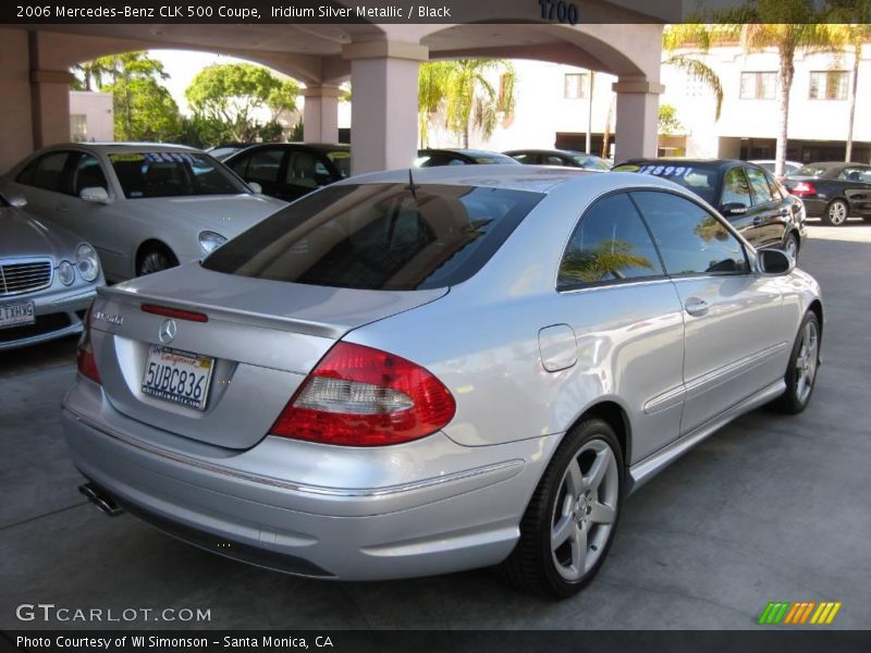 Iridium Silver Metallic / Black 2006 Mercedes-Benz CLK 500 Coupe