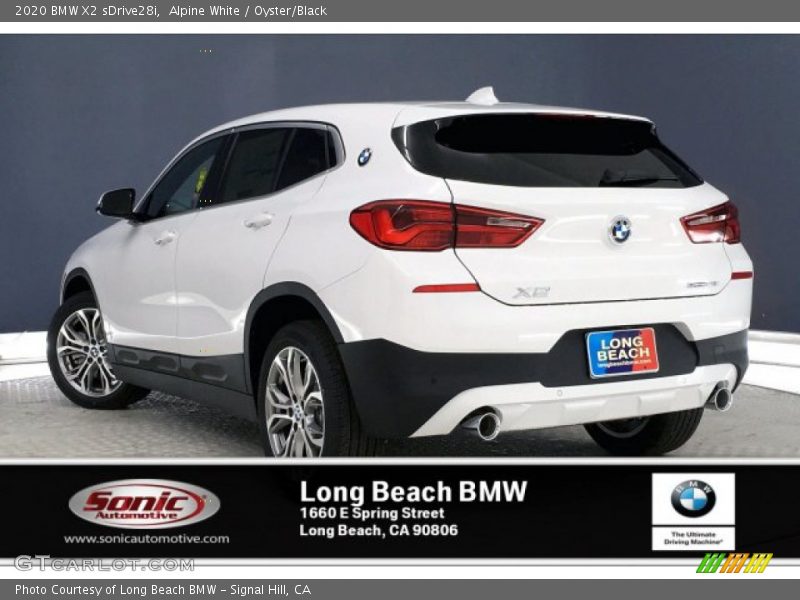 Alpine White / Oyster/Black 2020 BMW X2 sDrive28i