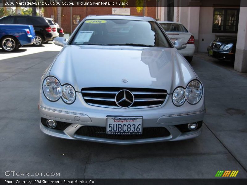 Iridium Silver Metallic / Black 2006 Mercedes-Benz CLK 500 Coupe