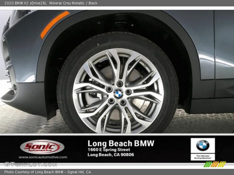 Mineral Grey Metallic / Black 2020 BMW X2 sDrive28i