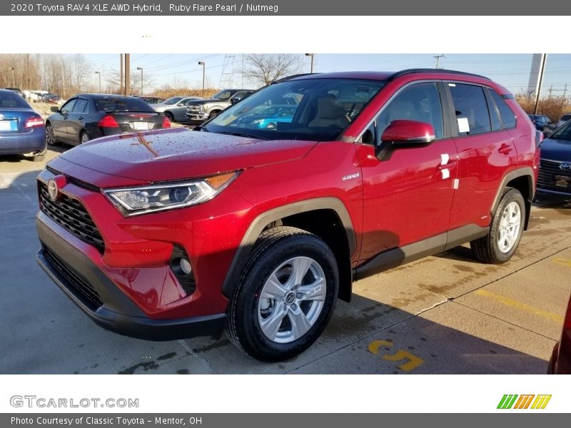 Ruby Flare Pearl / Nutmeg 2020 Toyota RAV4 XLE AWD Hybrid
