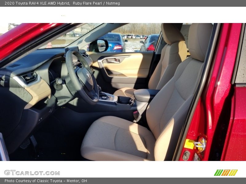 Ruby Flare Pearl / Nutmeg 2020 Toyota RAV4 XLE AWD Hybrid