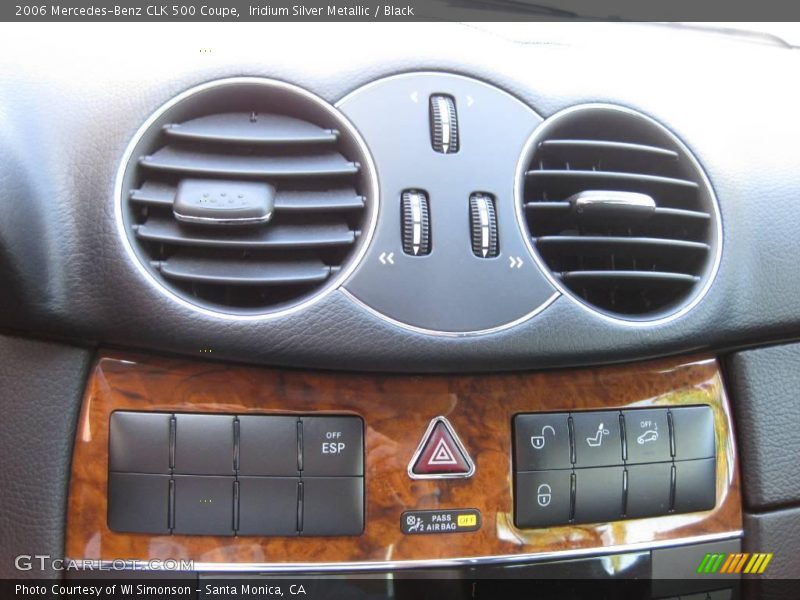 Iridium Silver Metallic / Black 2006 Mercedes-Benz CLK 500 Coupe