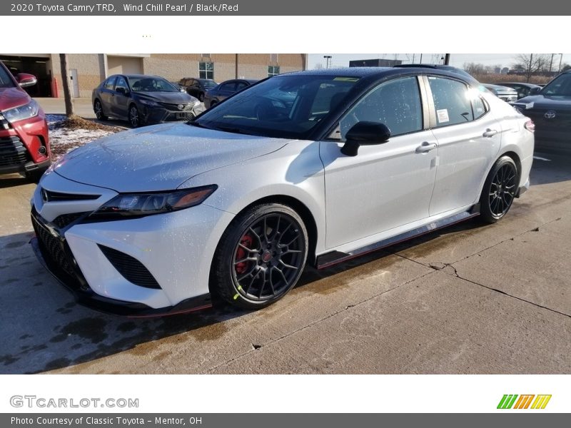 Wind Chill Pearl / Black/Red 2020 Toyota Camry TRD