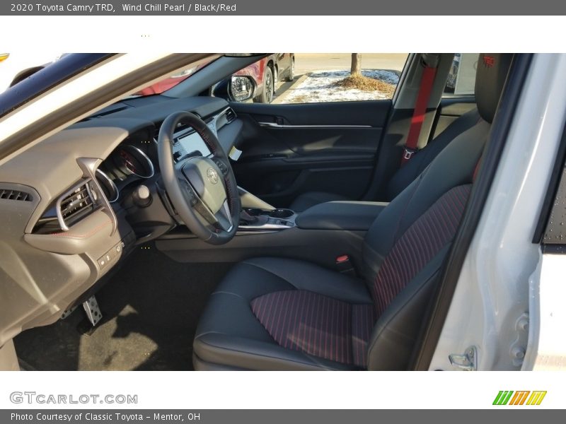 Wind Chill Pearl / Black/Red 2020 Toyota Camry TRD