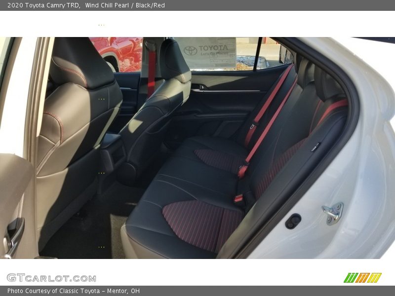 Wind Chill Pearl / Black/Red 2020 Toyota Camry TRD