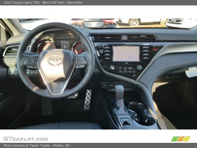 Wind Chill Pearl / Black/Red 2020 Toyota Camry TRD