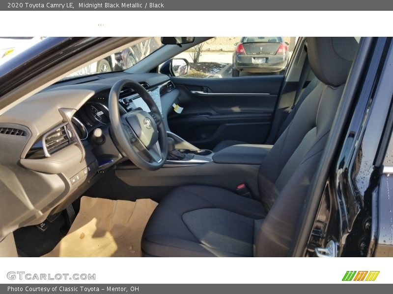 Midnight Black Metallic / Black 2020 Toyota Camry LE