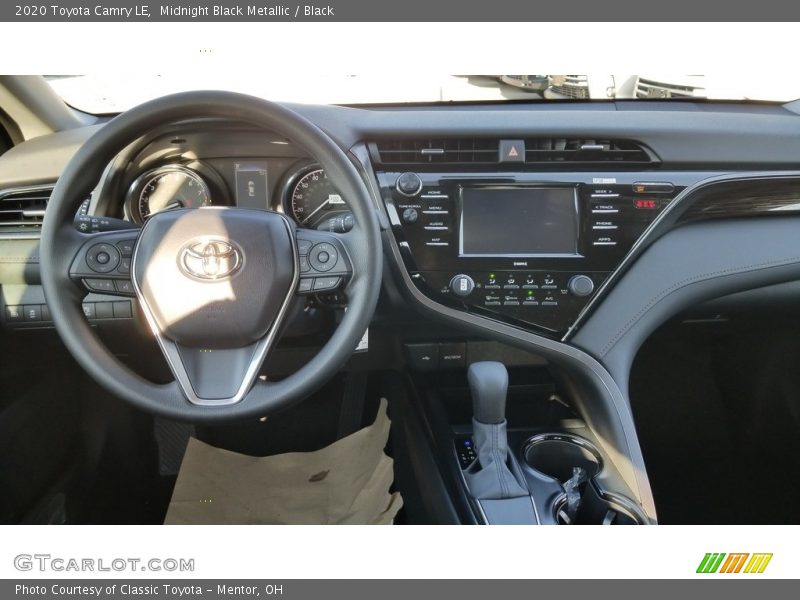Midnight Black Metallic / Black 2020 Toyota Camry LE