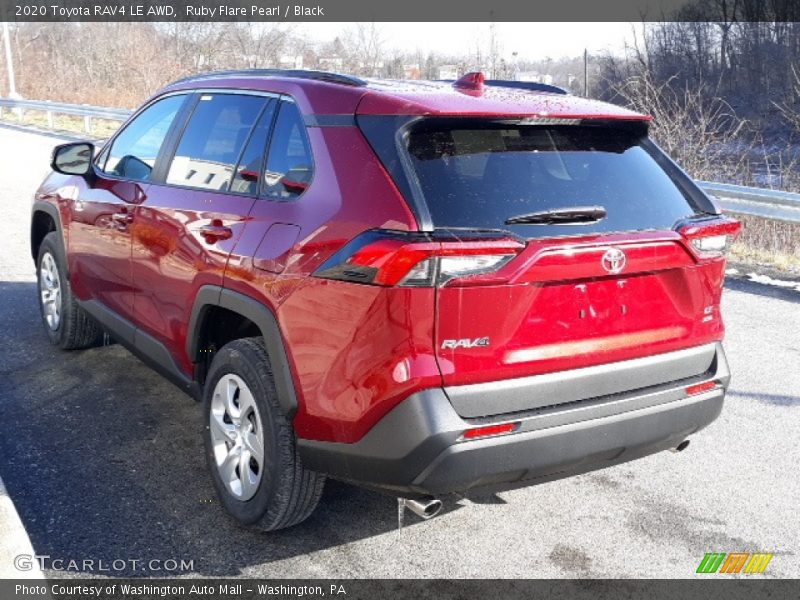 Ruby Flare Pearl / Black 2020 Toyota RAV4 LE AWD