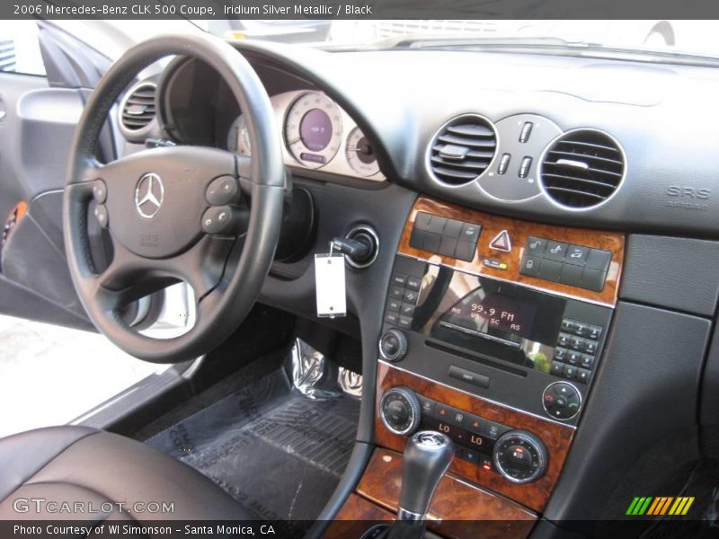 Iridium Silver Metallic / Black 2006 Mercedes-Benz CLK 500 Coupe