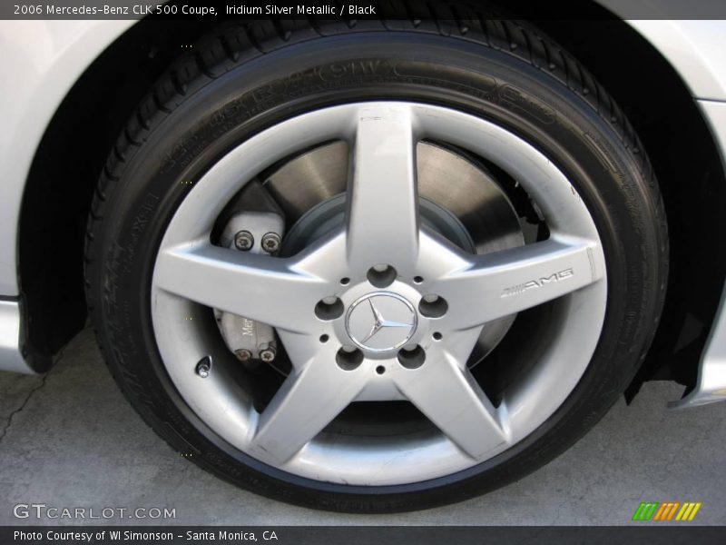 Iridium Silver Metallic / Black 2006 Mercedes-Benz CLK 500 Coupe