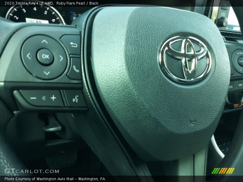 Ruby Flare Pearl / Black 2020 Toyota RAV4 LE AWD